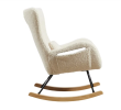 Rocking Chair Nursery, Modern Rocking Chair with High Backrest