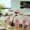 Blancho Bedding - [Modern Plaid] Luxury 7PC Bed In A Bag Combo 300GSM (Full Size) - BIAB(MF74-2/CFR01-2/PLW01x2)