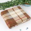 Blancho [Scotch Plaids -Brown/White] Soft Coral Fleece Throw Blanket (59 by 74.8 inches) - WNZJ-BLK006