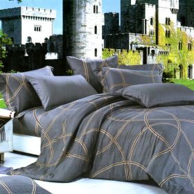 Blancho Bedding - [Reminiscent Mood] 100% Cotton 4PC Comforter Cover/Duvet Cover Combo (King Size) - BLANCHOZT01007-4