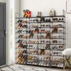 10 Tiers Shoe Rack Storage Organizer Shoe Shelf Organizer for Entryway Holds 80 Pairs Shoe; Stackable Shoe Cabinet Shoe Rack - as picture