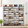 10 Tiers Shoe Rack Storage Organizer Shoe Shelf Organizer for Entryway Holds 80 Pairs Shoe; Stackable Shoe Cabinet Shoe Rack - as picture