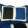 [Knight] 3PC Vermicelli-Quilted Patchwork Quilt Set (Full/Queen Size) - ONITIVA-QTS01068-23