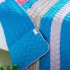 [Colorful Sky] 3PC Vermicelli-Quilted Striped Quilt Set (Full/Queen Size) - ONITIVA-QTS01019-23