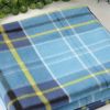 Blancho [Scotch Plaids -Blue/Yellow/White] Soft Coral Fleece Throw Blanket (59 by 74.8 inches) - WNZJ-BLK007