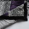 Onitiva - [Leopard Secret] Animal Style Patchwork Throw Blanket (61 by 86.6 inches) - ONITIVA-BLK-089