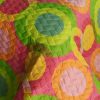 [Colorful Doughnut] Cotton 2PC Floral Vermicelli-Quilted Patchwork Quilt Set (Twin Size) - ONITIVA-QTS01036-1