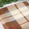 Blancho [Scotch Plaids -Brown/White] Soft Coral Fleece Throw Blanket (59 by 74.8 inches) - WNZJ-BLK006