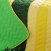 [Green World] 3PC Vermicelli-Quilted Striped Quilt Set (Full/Queen Size) - ONITIVA-QTS01018-23