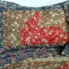 [Auspicious Windmill] Cotton 3PC Foral Vermicelli-Quilted Patchwork Quilt Set (Full/Queen Size) - ONITIVA-QTS01017-23