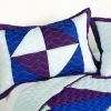 [Dios solar] 3PC Vermicelli-Quilted Patchwork Quilt Set (Full/Queen Size) - ONITIVA-QTS01011-23