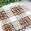 Blancho [Scotch Plaids - Brown/White] Soft Coral Fleece Throw Blanket (59 by 74.8 inches) - WNZJ-BLK001